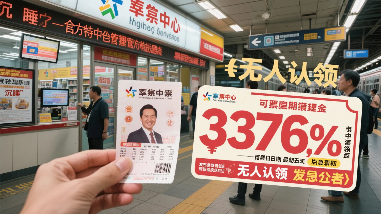 3376万彩票巨奖即将作废，官方联合车站紧急寻人！