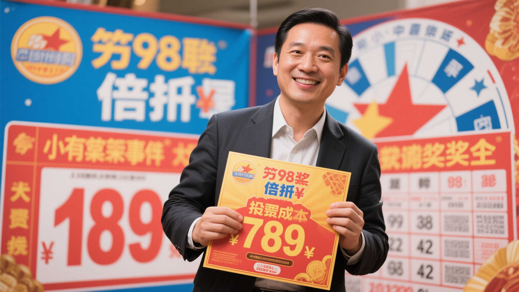 商人两地购彩喜中880万 机选88倍只为图个好彩头