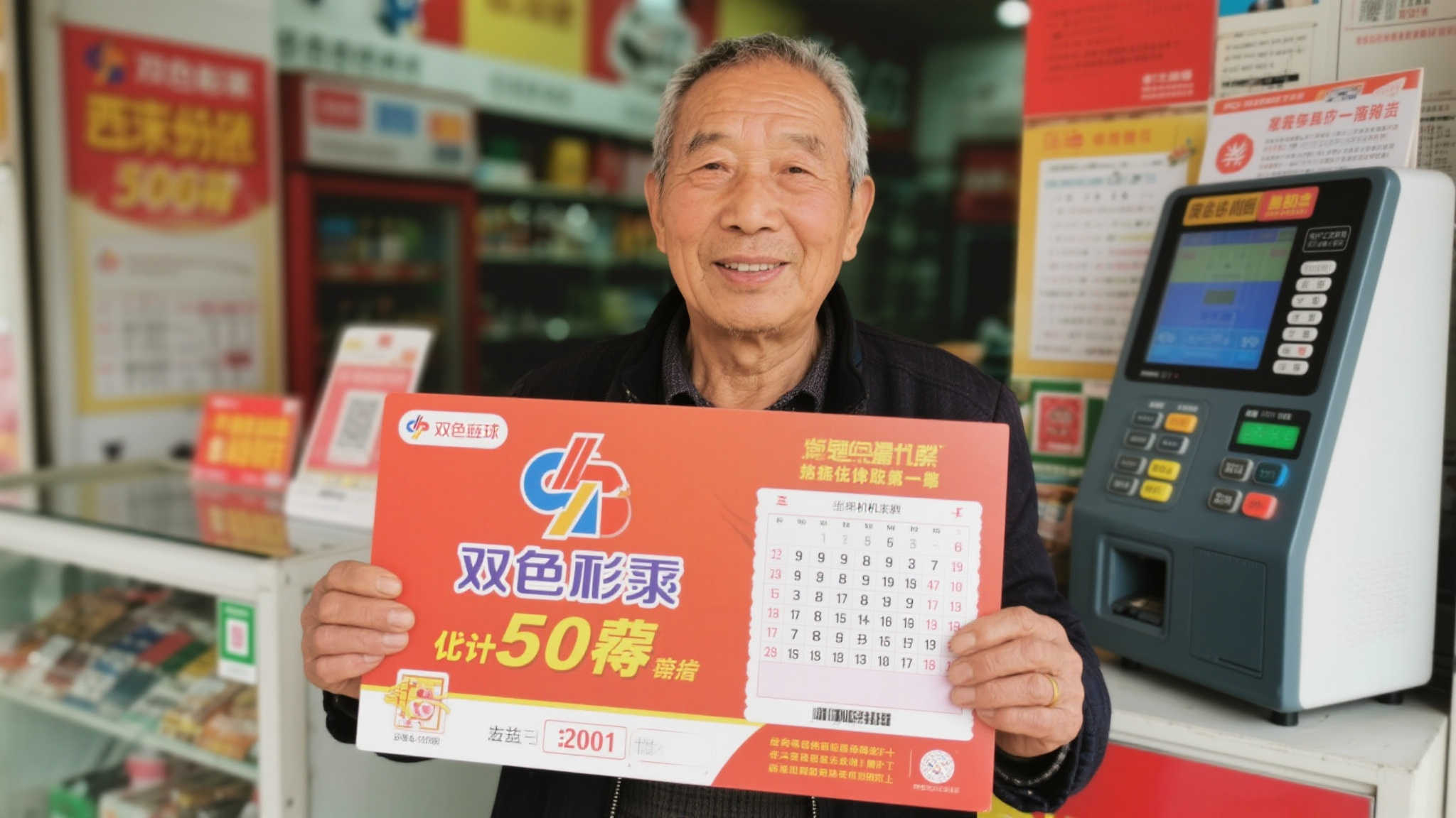 老彩民10元机选喜中双色球42万 购彩只凭感觉不挑号
